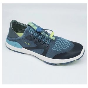 NEW Olukai Miki Trainer Women's 9.5 Slip On Comfort Shoes Mineral Blue